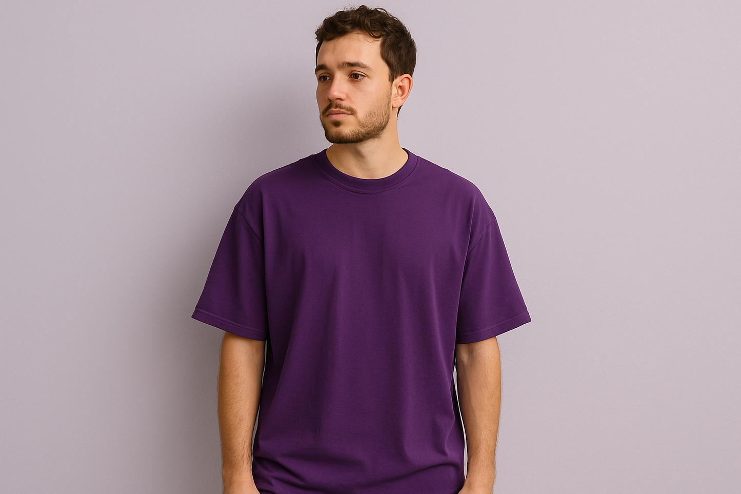 PURPLE OVERSIZED T-SHIRT