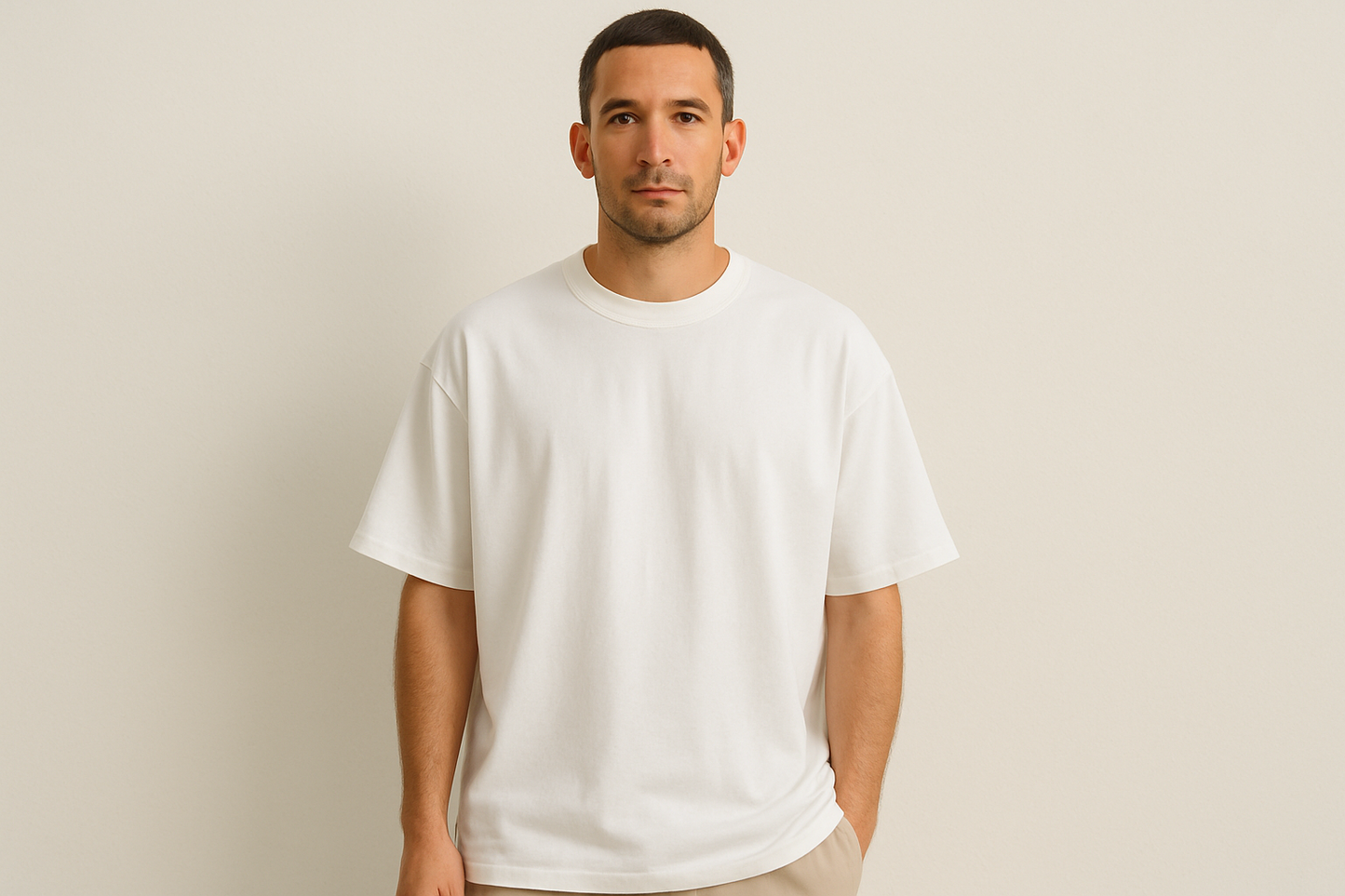 WHITE OVERSIZED T-SHIRT