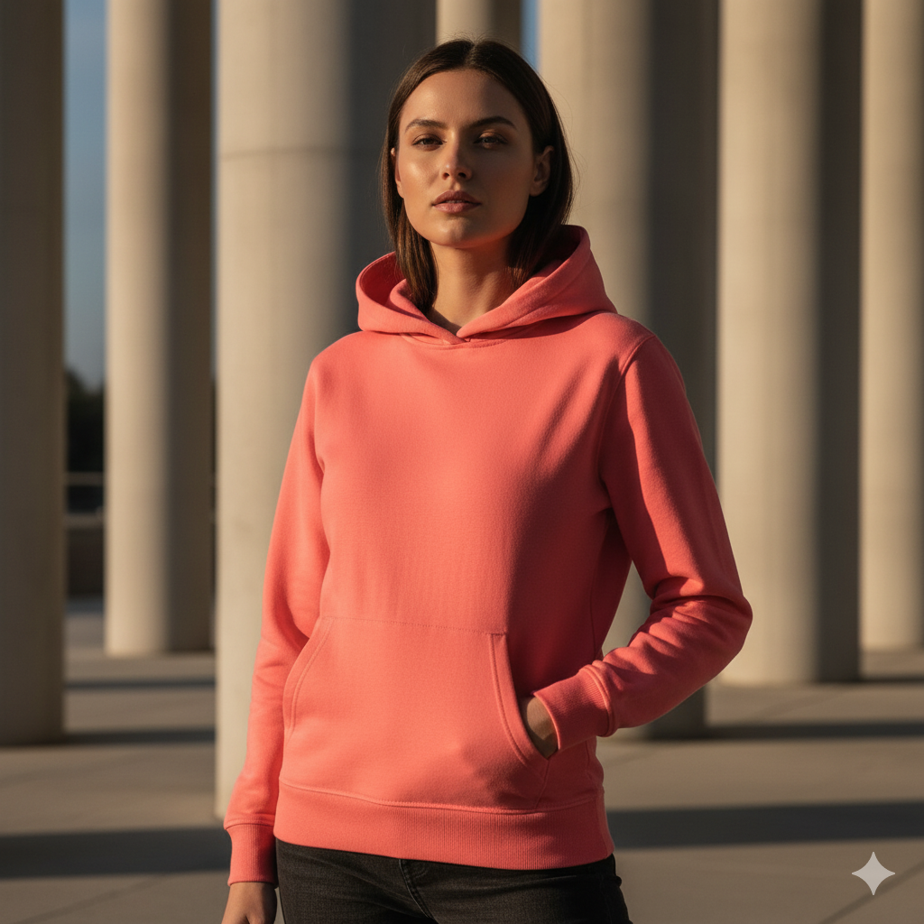 VazirX Coral Hoodie