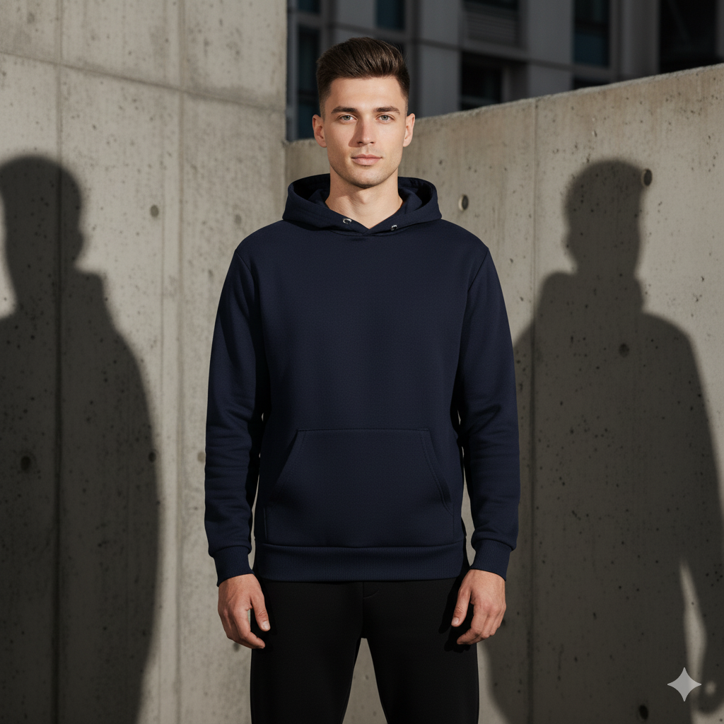 VazirX Navy Blue Hoodie