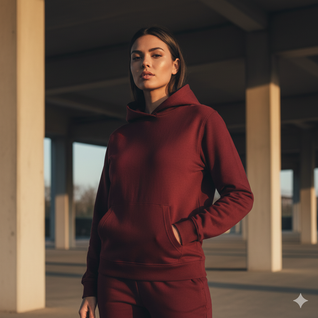 VazirX Maroon Hoodie