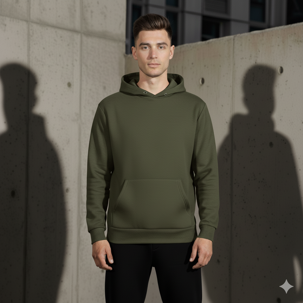 VazirX Olive Green Hoodie