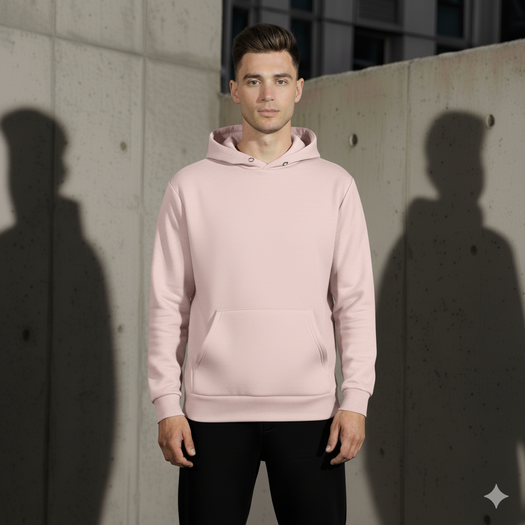 VazirX Light Baby Pink Hoodie