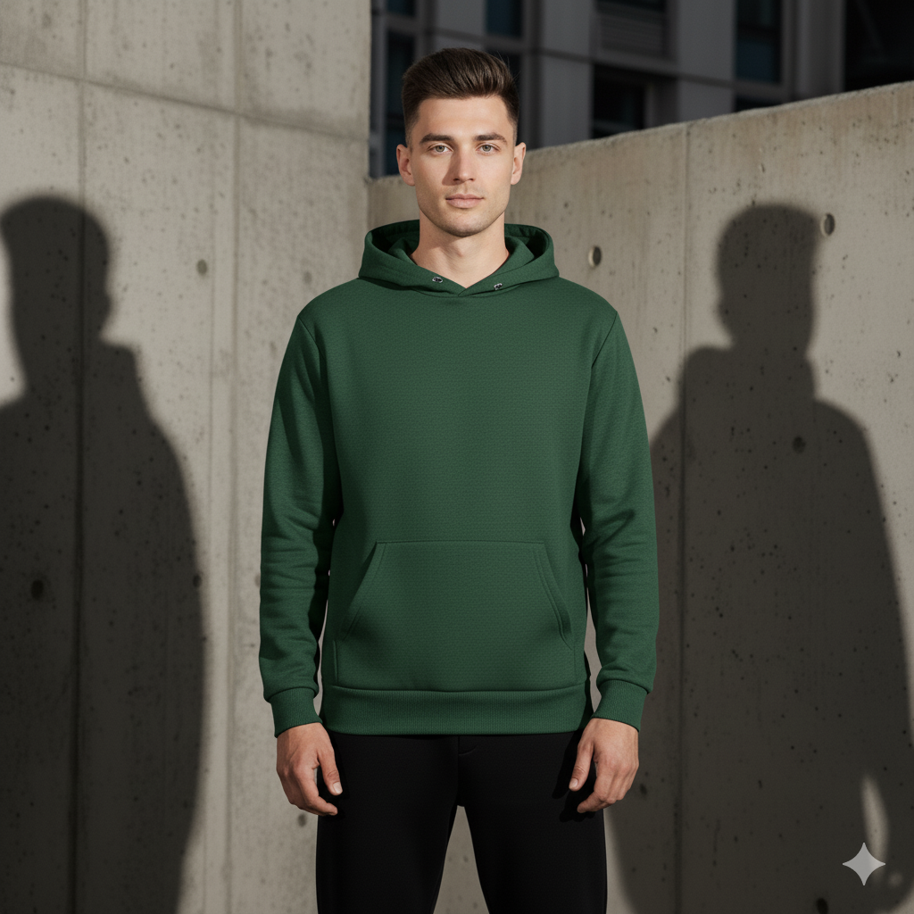 VazirX Bottle Green Hoodie