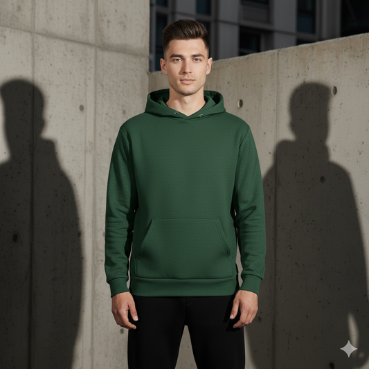 VazirX Bottle Green Hoodie