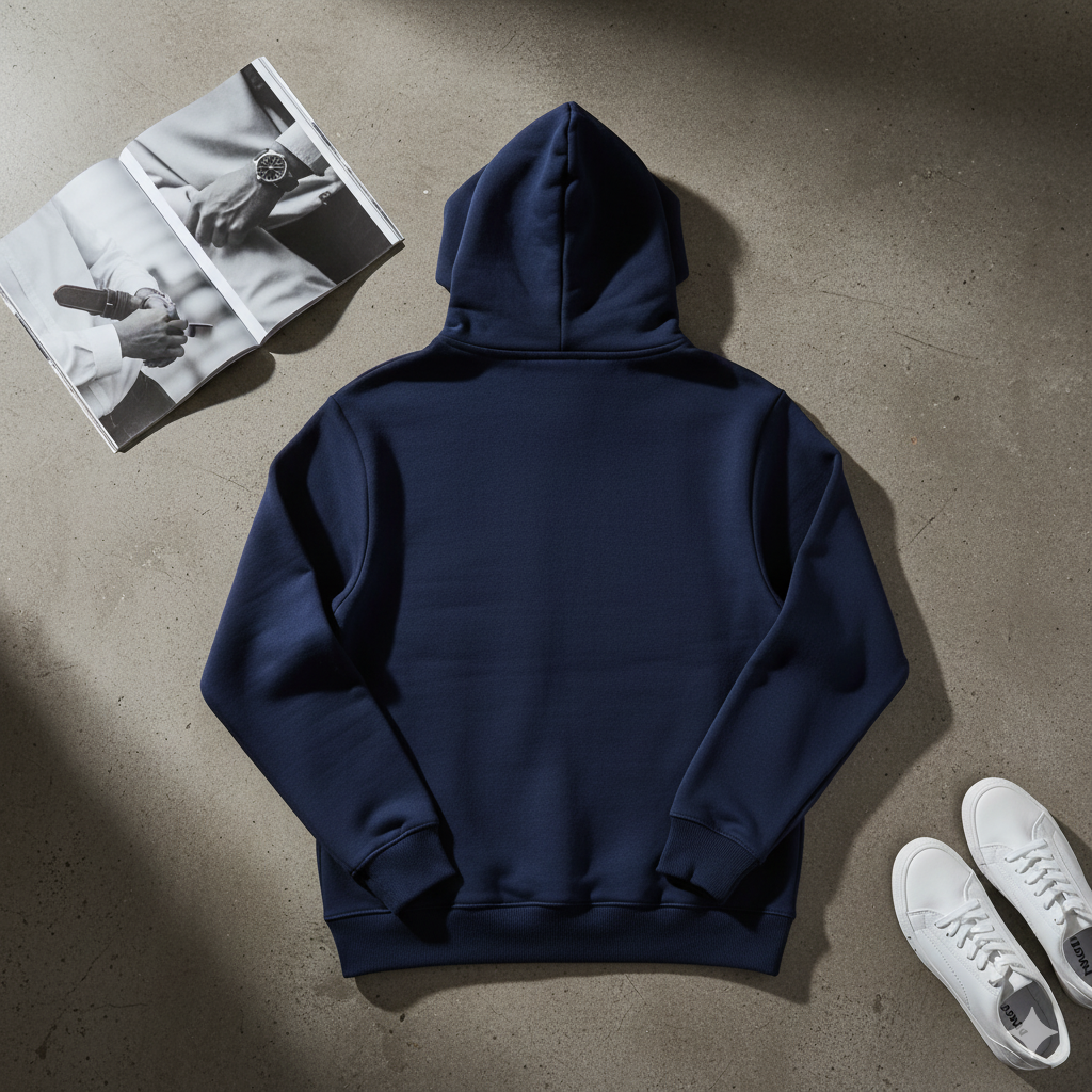 VazirX Navy Blue Hoodie