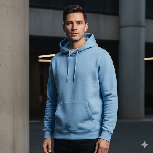 VazirX Baby Blue Hoodie