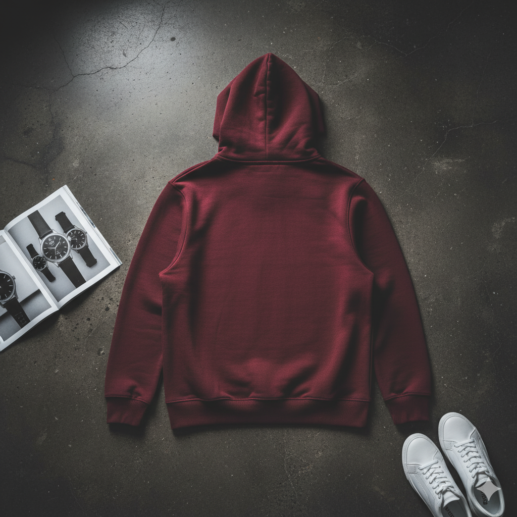 VazirX Maroon Hoodie