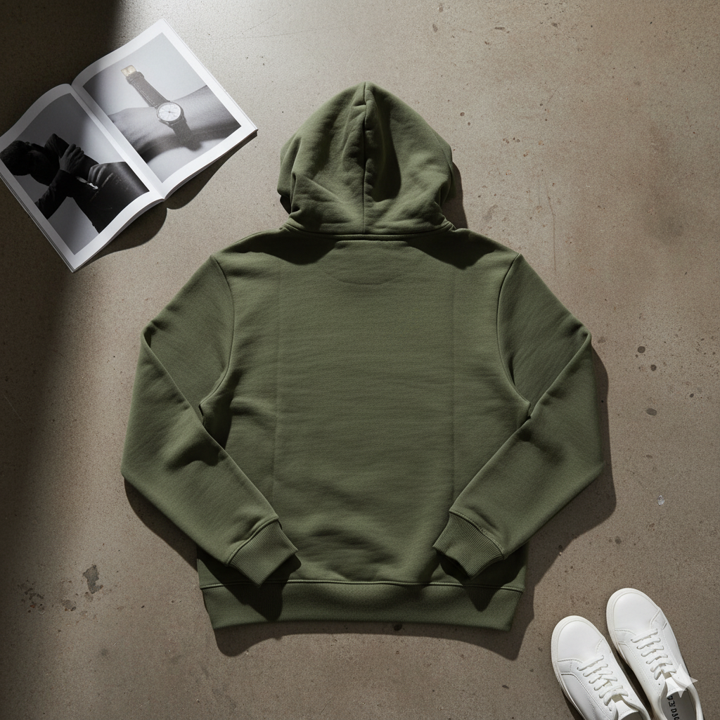 VazirX Olive Green Hoodie