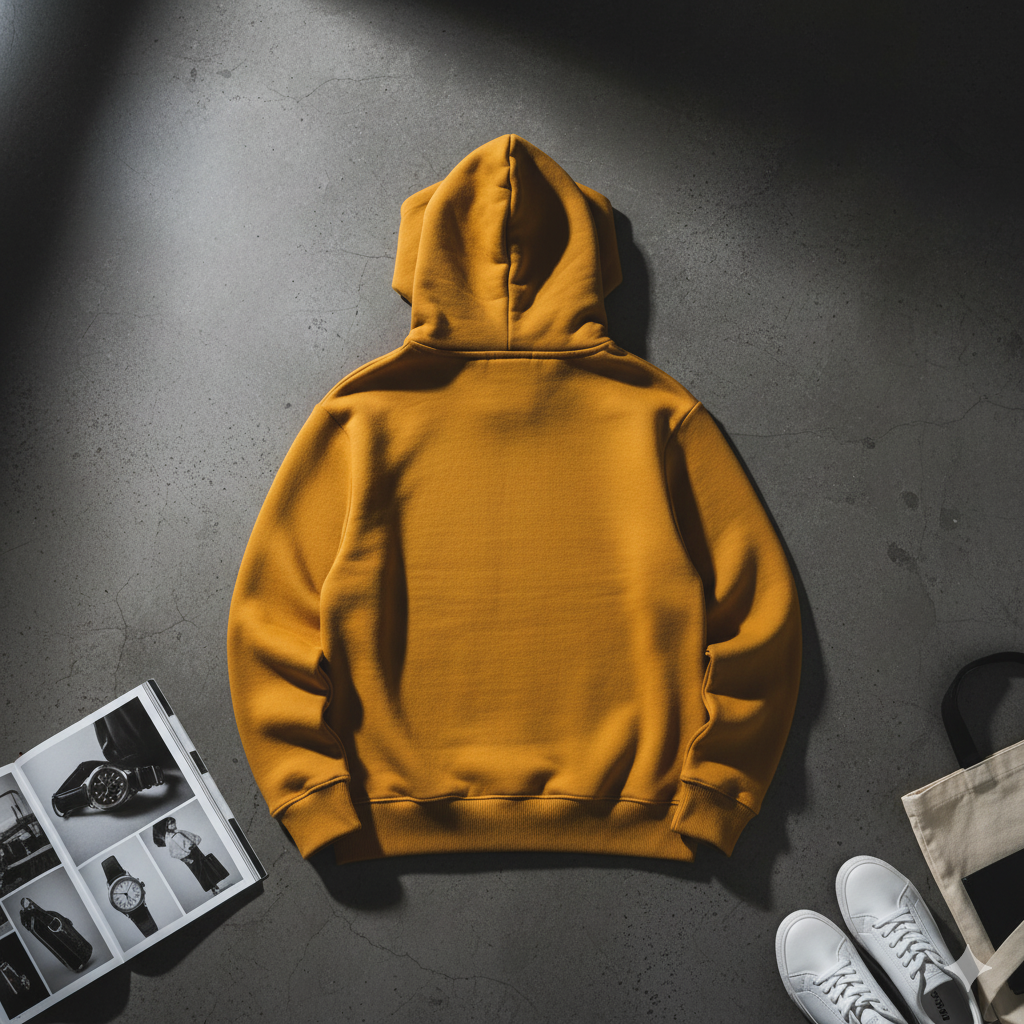 VazirX Mustard Yellow Hoodie