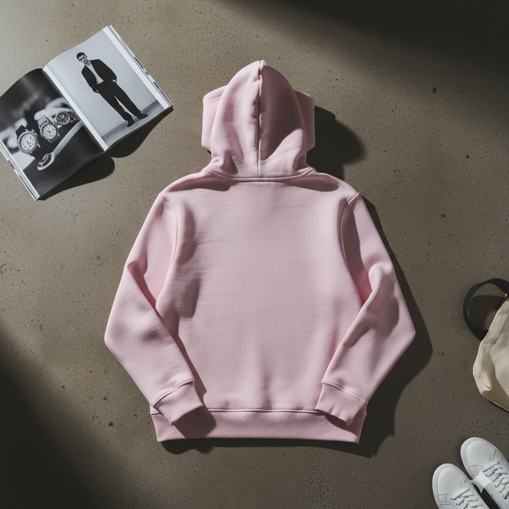 VazirX Light Baby Pink Hoodie