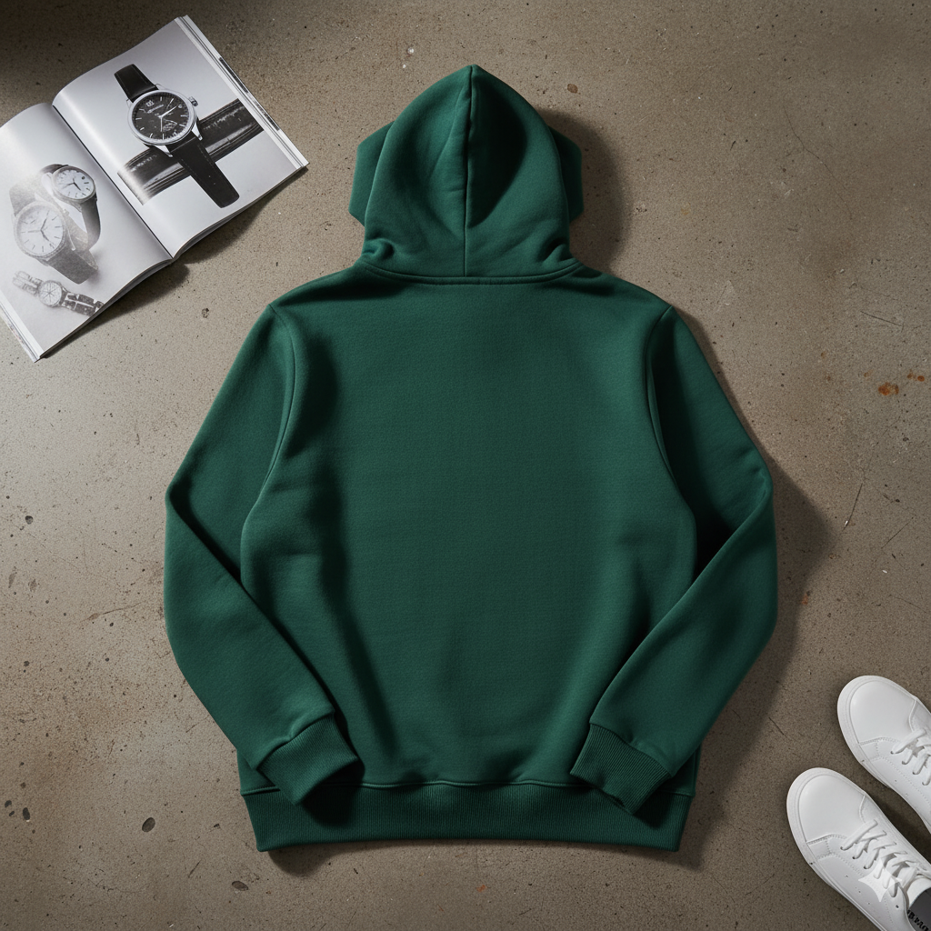 VazirX Bottle Green Hoodie
