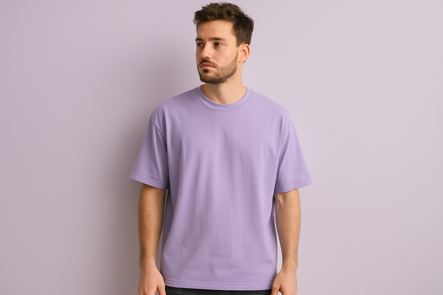 LAVENDER OVERSIZED T-SHIRT