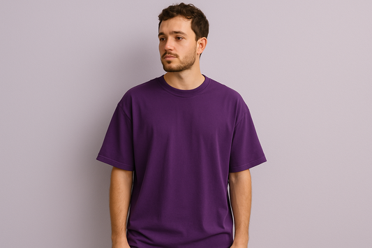 PURPLE OVERSIZED T-SHIRT